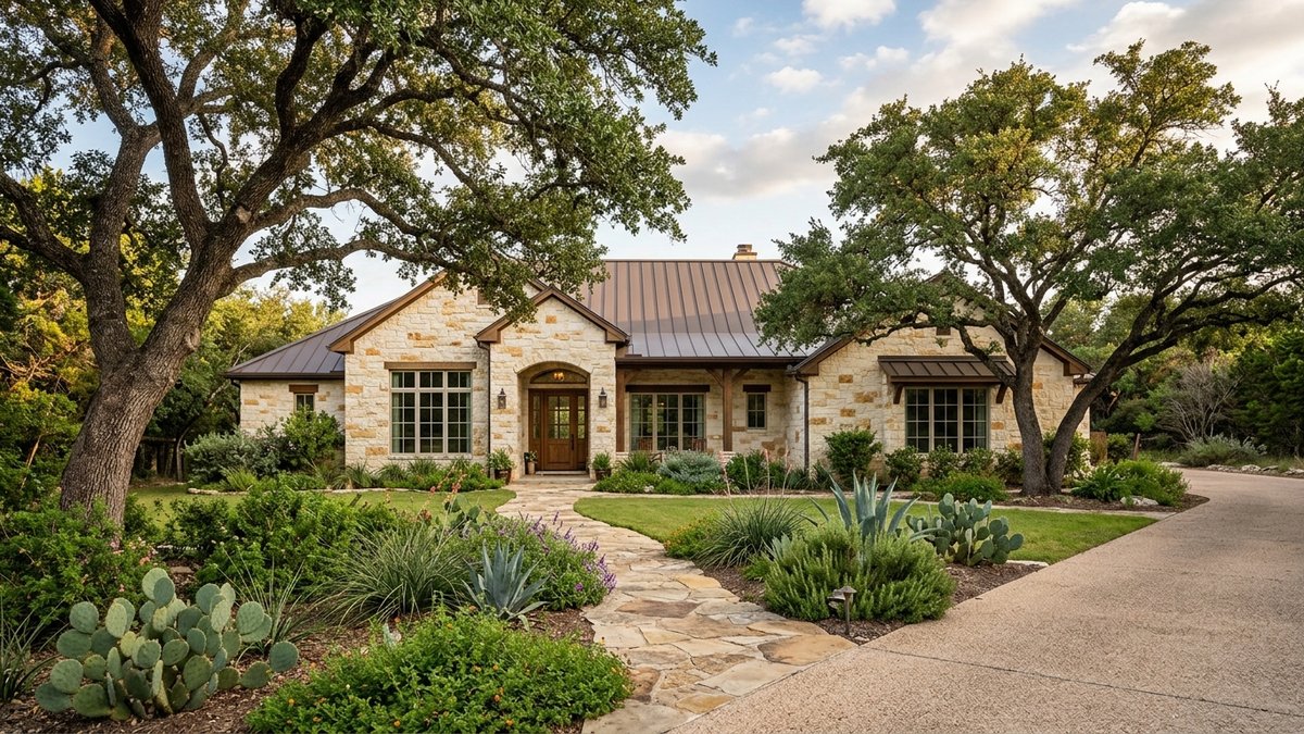 Central Texas home exterior context